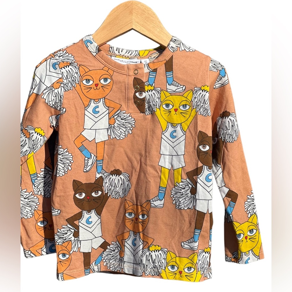 Mini Rodini Cheer Cats Long Sleeves T-shirt